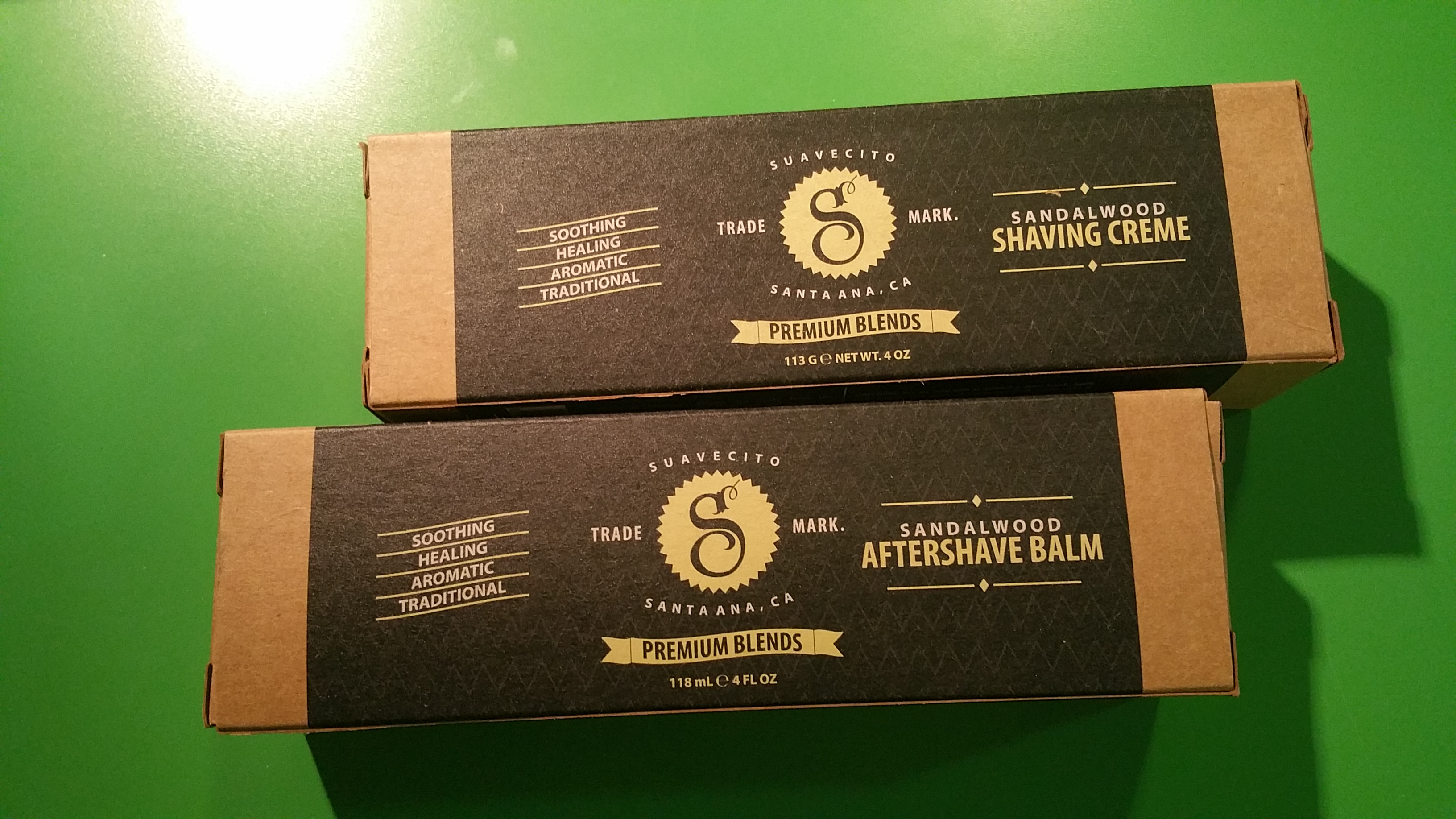 Suavecito Premium Blends – Sandalwood Shaving cream and aftershave balm