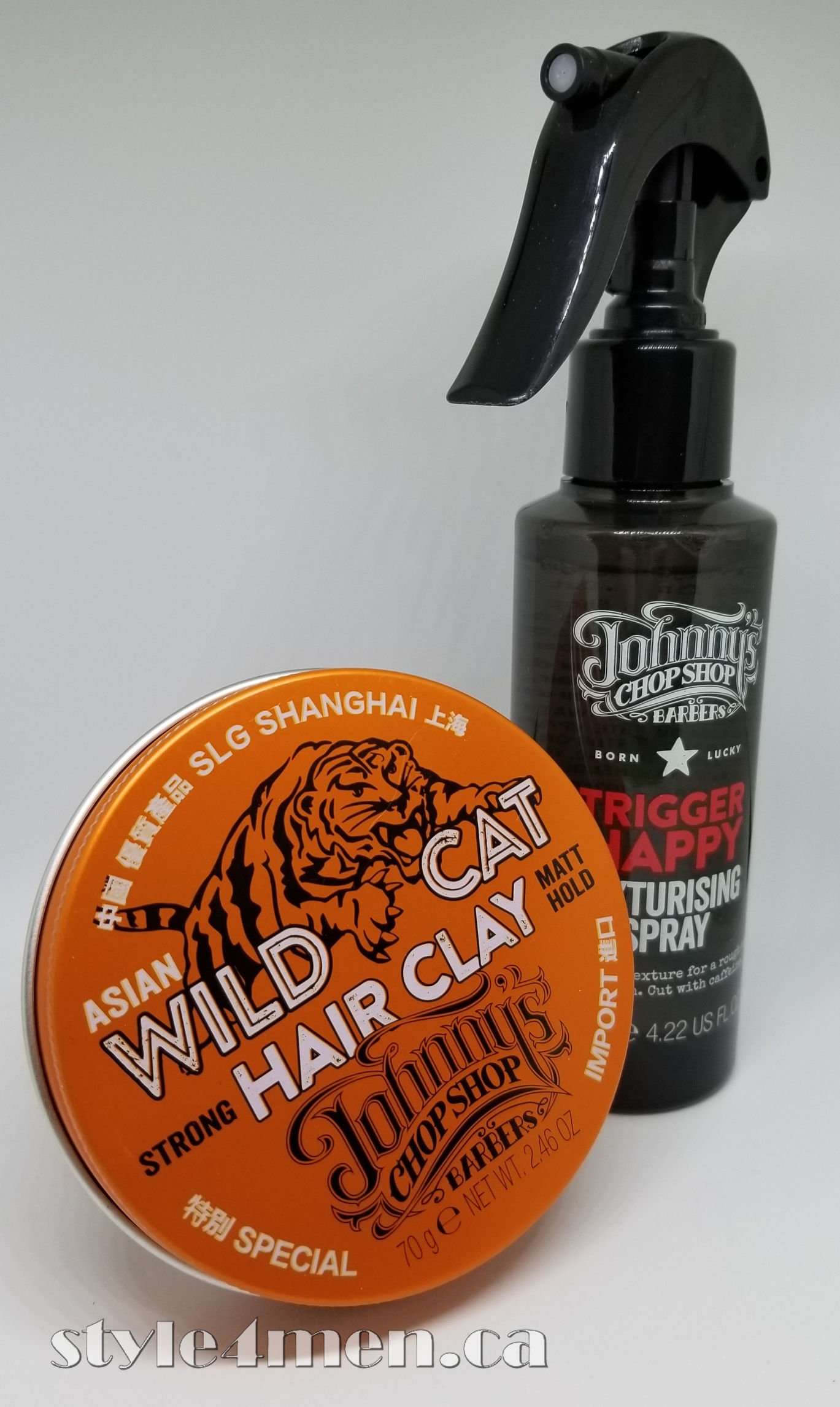 Johnny’s Chop Shop Wild Cat Hair Clay and Trigger Happy Spray