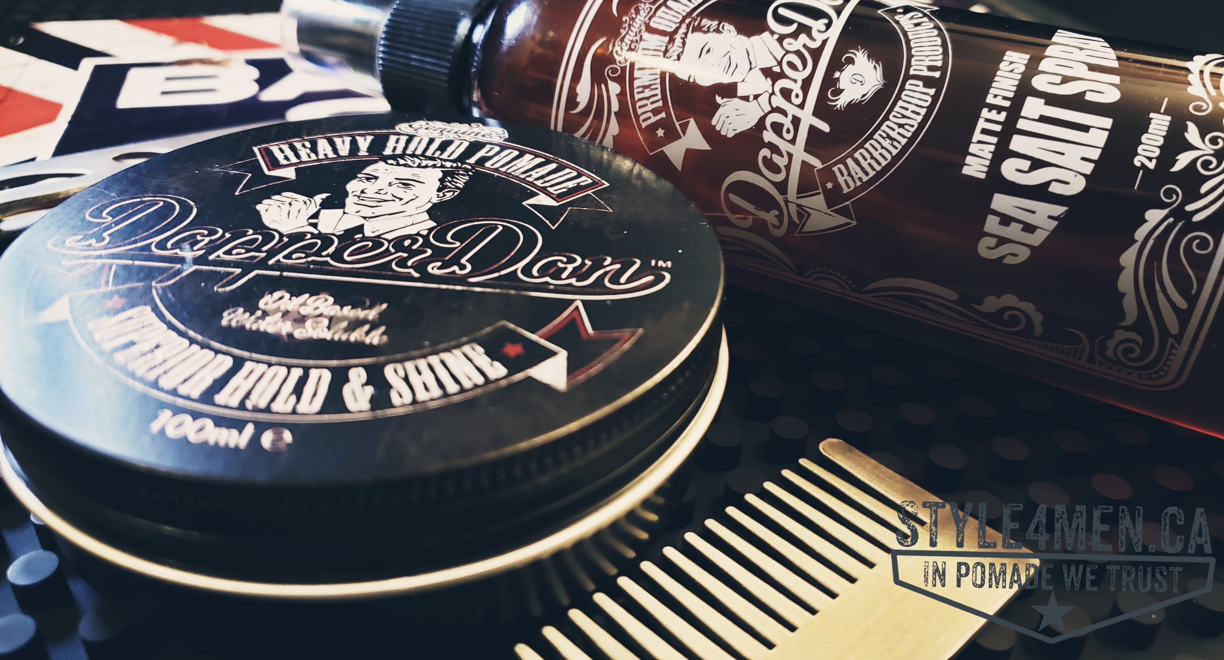 Heavy Hold Pomade & Sea Salt Spray by Dapper Dan