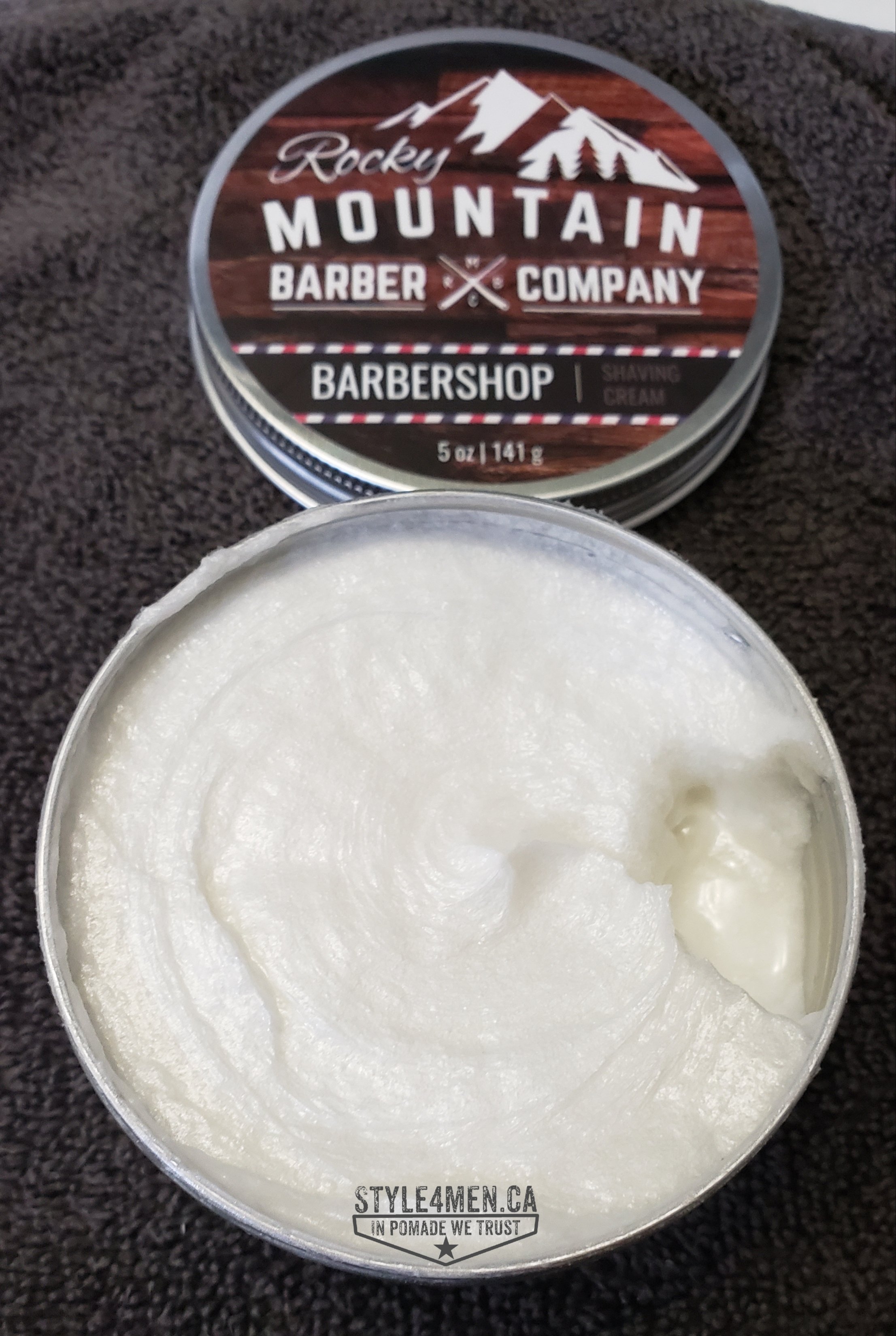 shaving cream by the Rocky Mountain Barber Co. Style4Men.ca