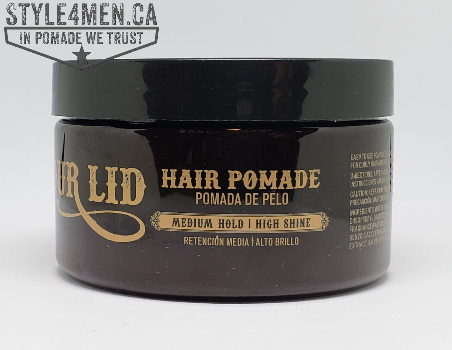 NEW* LOT OF 2 FIX YOUR LID HAIR POMADE MEDIUM HOLD AND HIGH SHINE