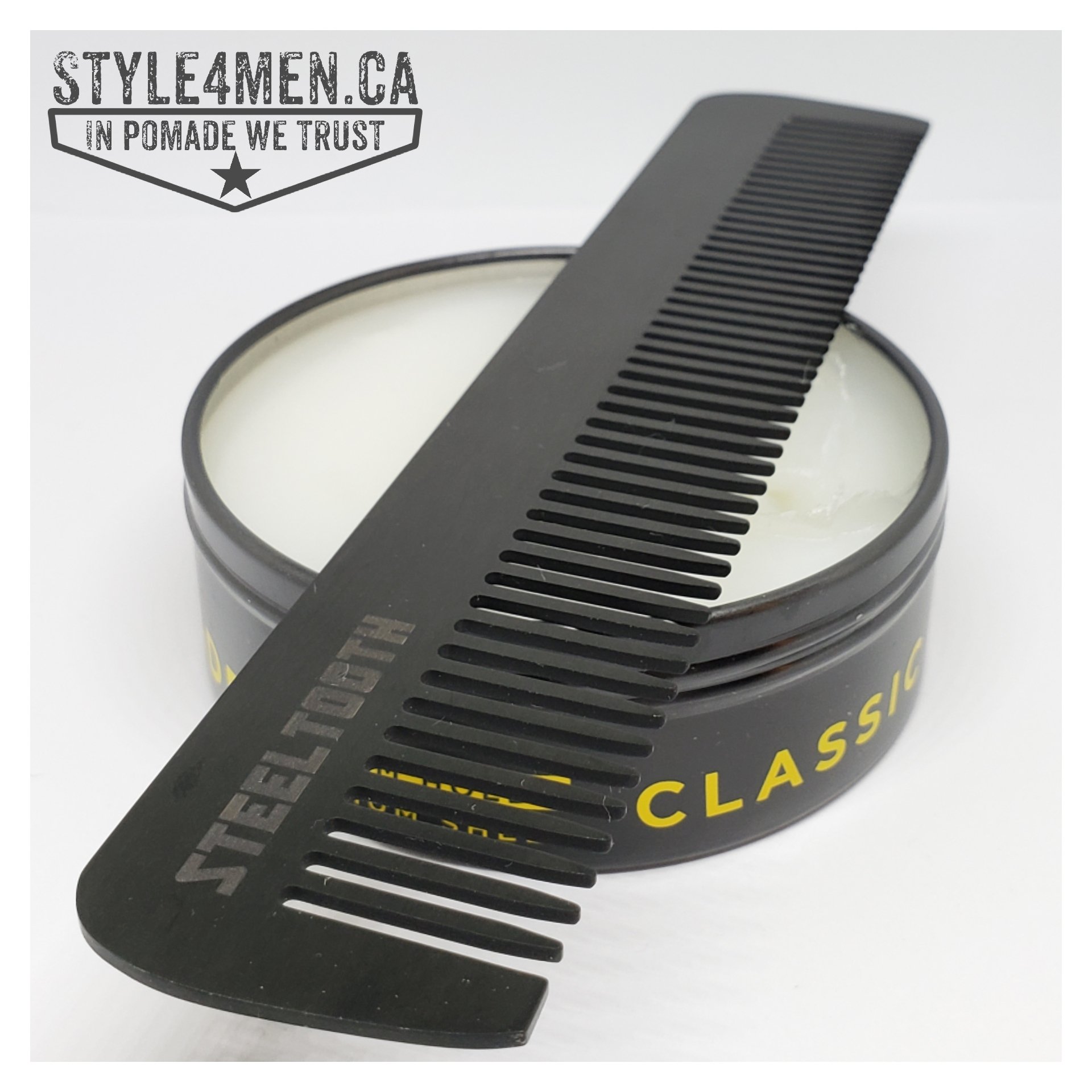 The all steel anti-static Comb by Steel Tooth