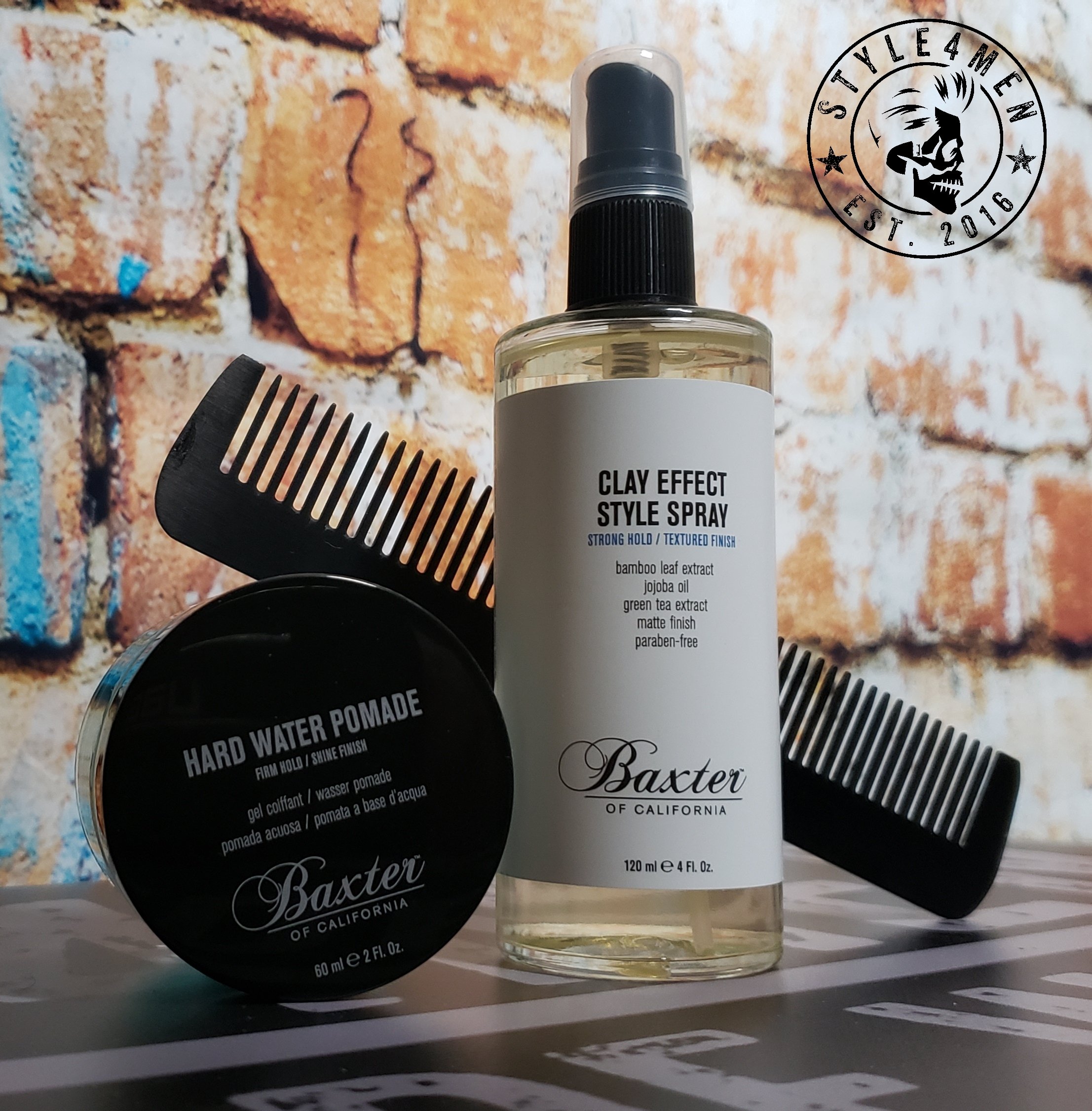 Baxter of California – Style Spray and Hard Water Pomade